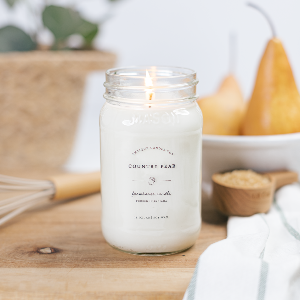 Country Pear - Soy Wax Mason Jar Candle