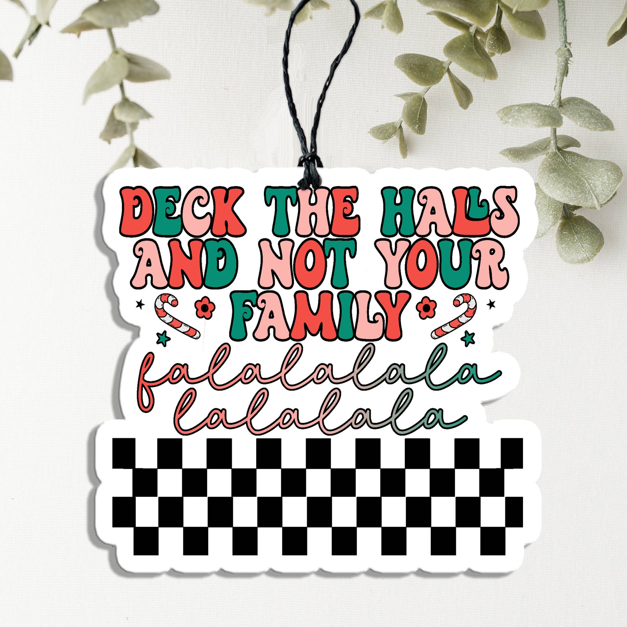 Naughty List, Hanging Air Freshener Christmas for Cars