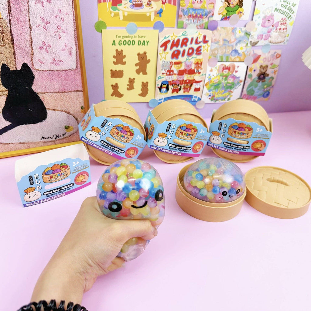 Bead Filled Dumpling Shape Squishy Soft Squeeze Stress Toy