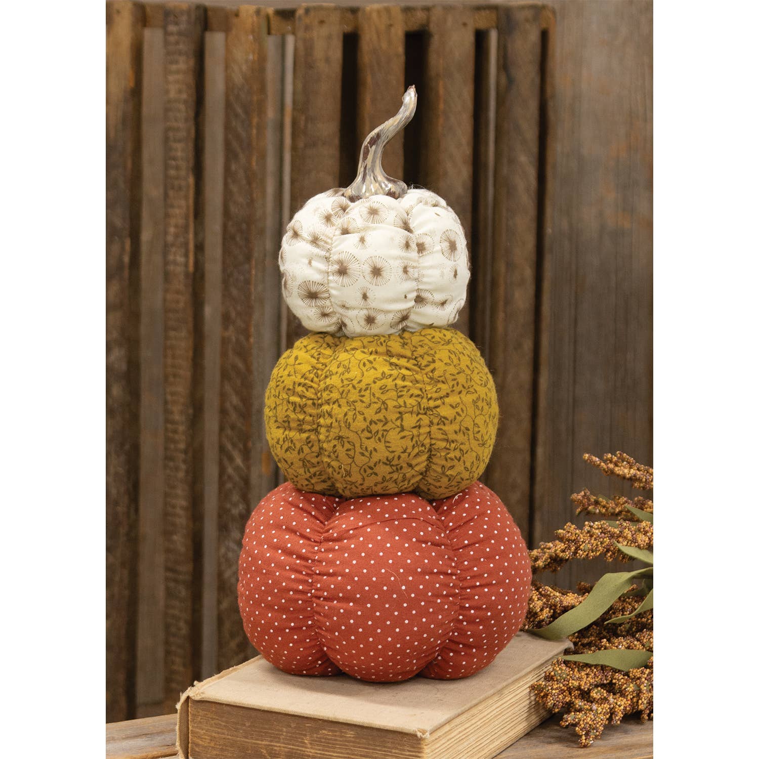 Fall Patterns Pumpkin Stack