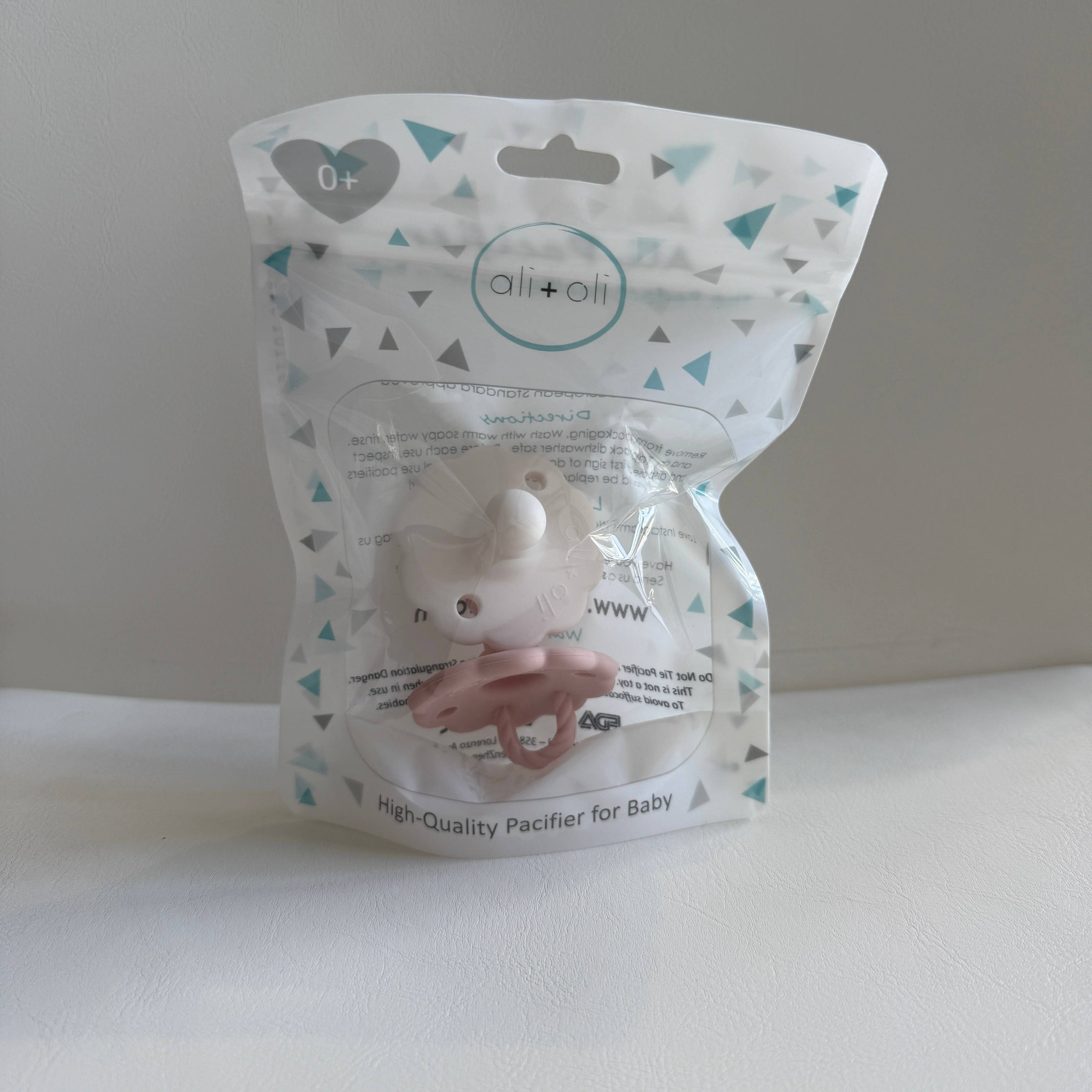 Pacifier Set Flower (White & Pink)