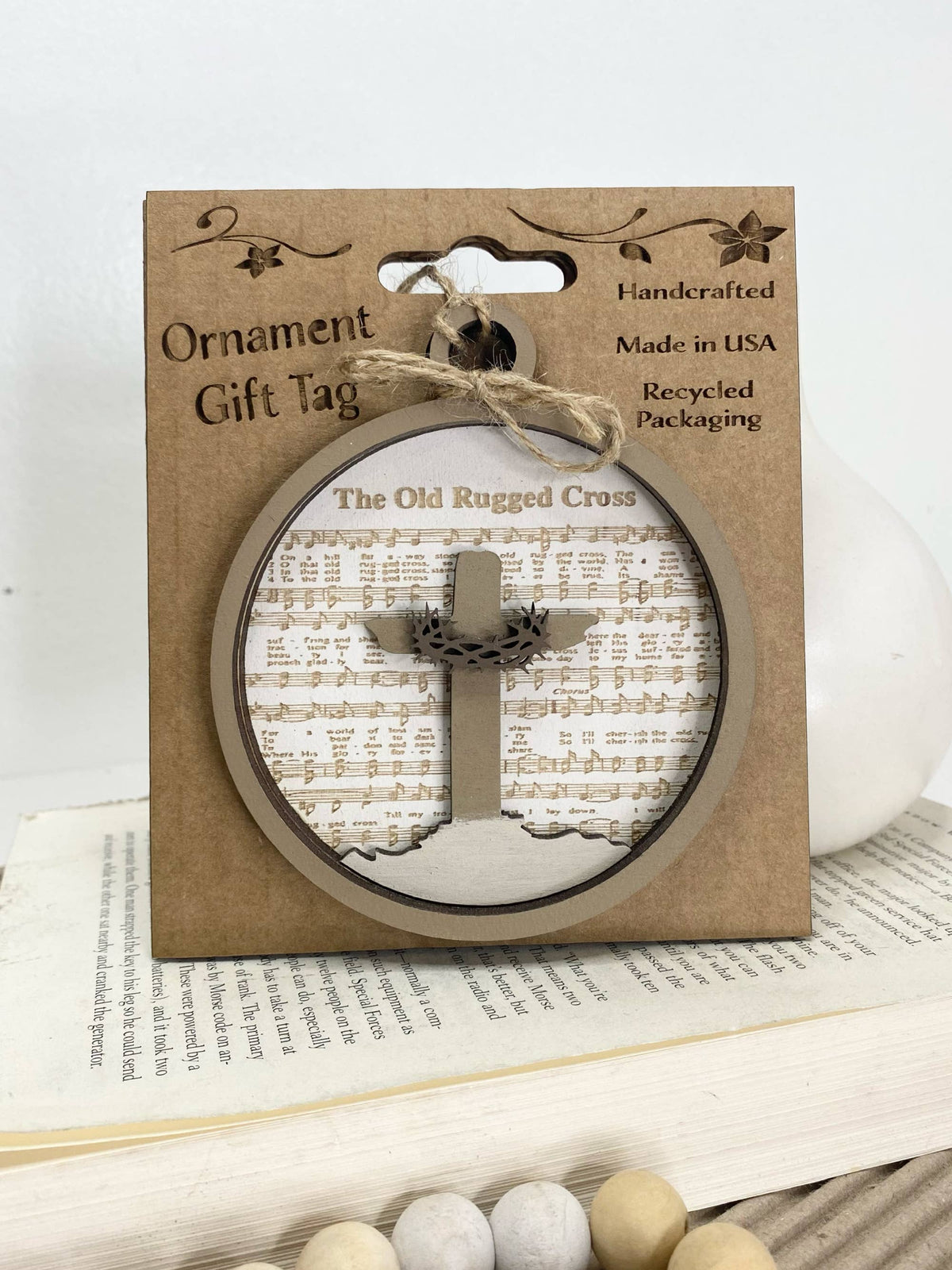 The Old Rugged Cross Ornament or Gift Tag