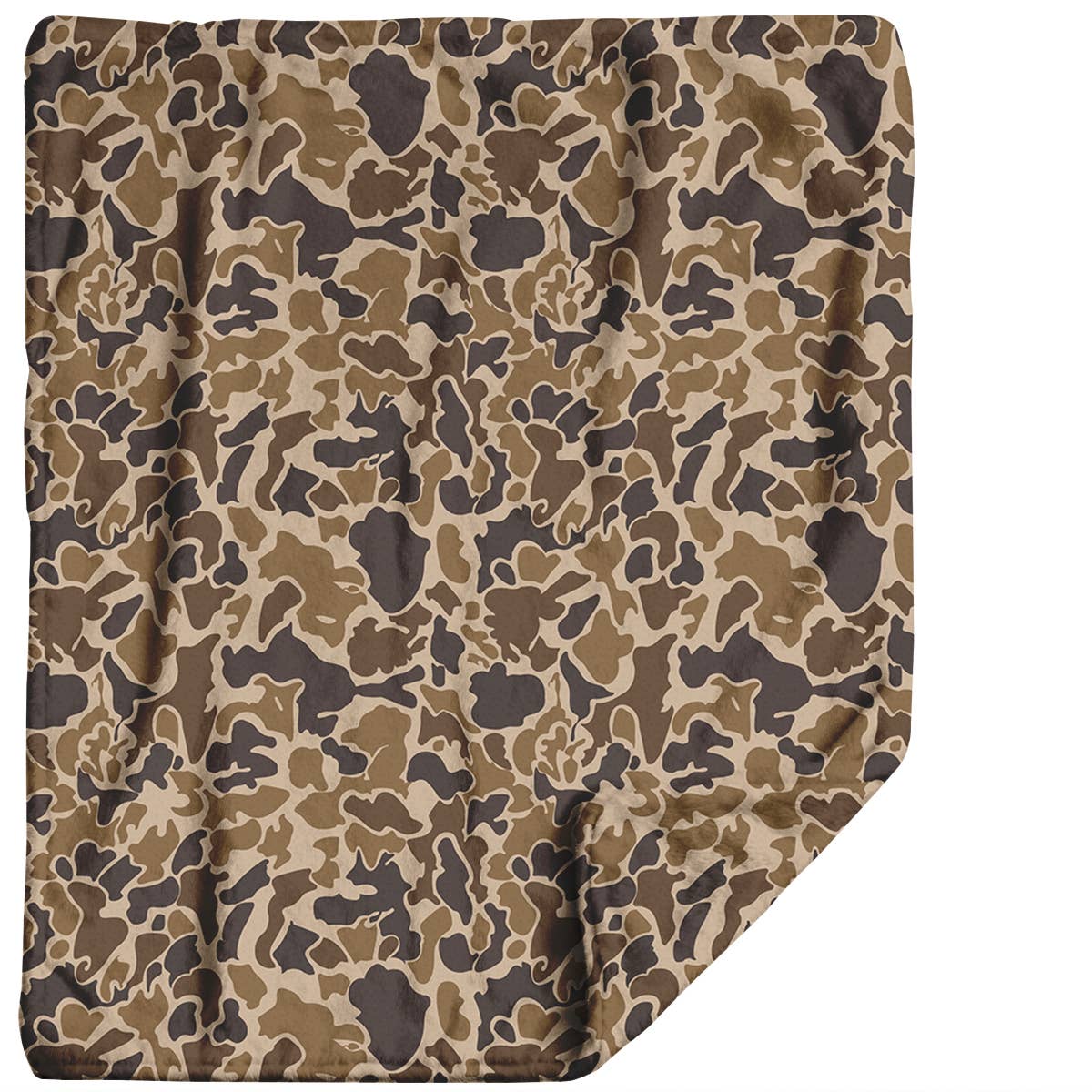 "Duck Camo" Plush Travel Blanket with Matching Case