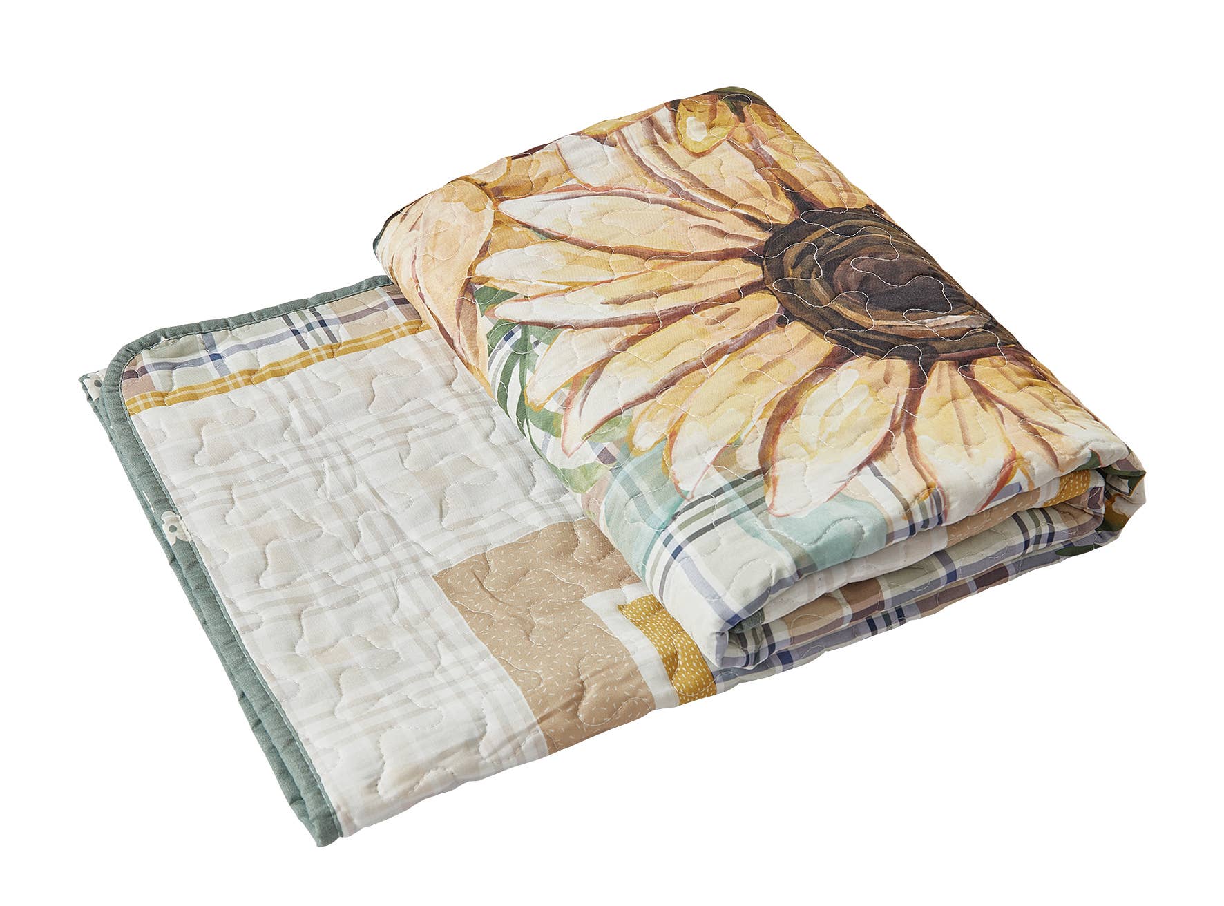 "Sunflower Bouquet"  Quilted Throw Blanket 50"x60"