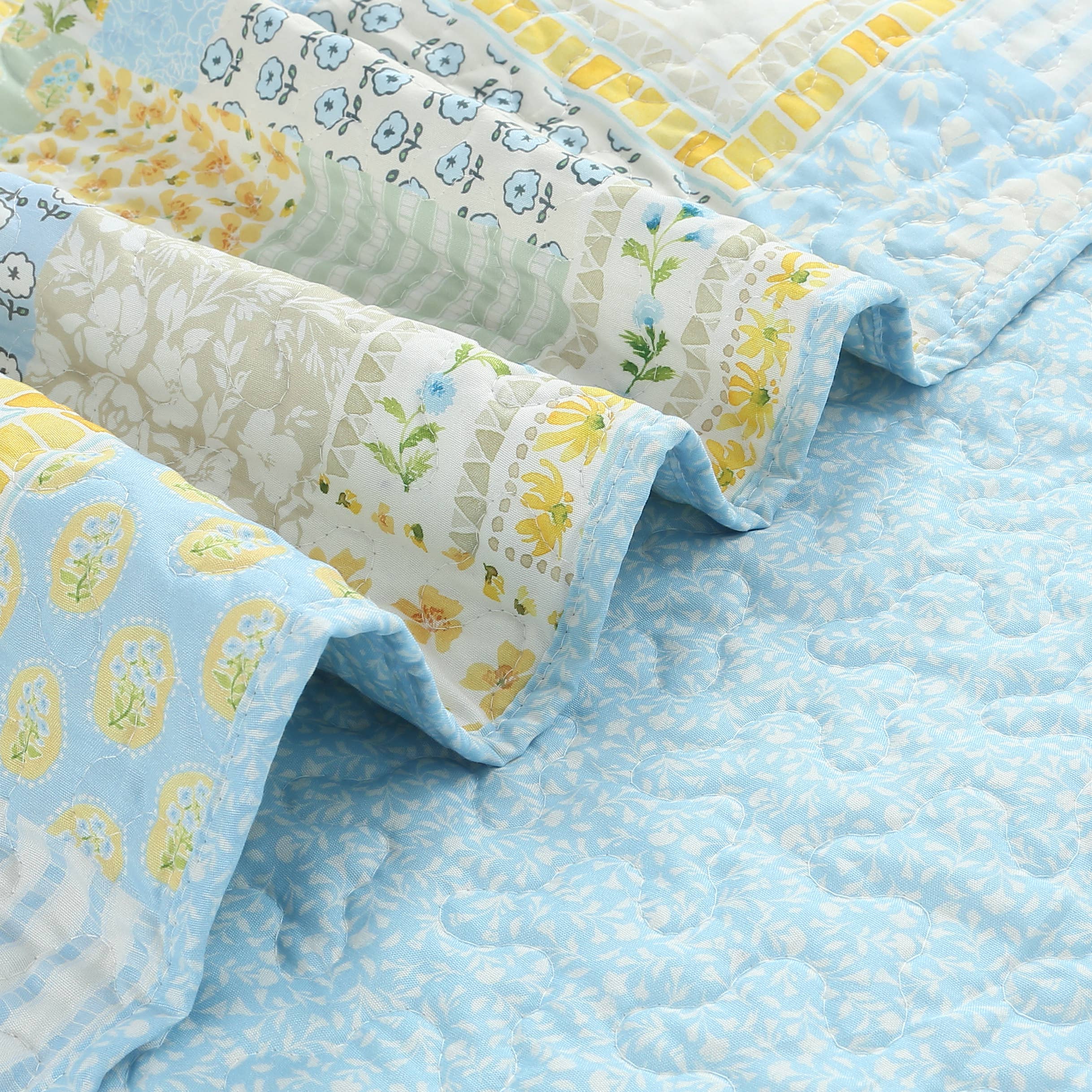 "Meadow View"  Quilted Throw Blanket 50"x60"