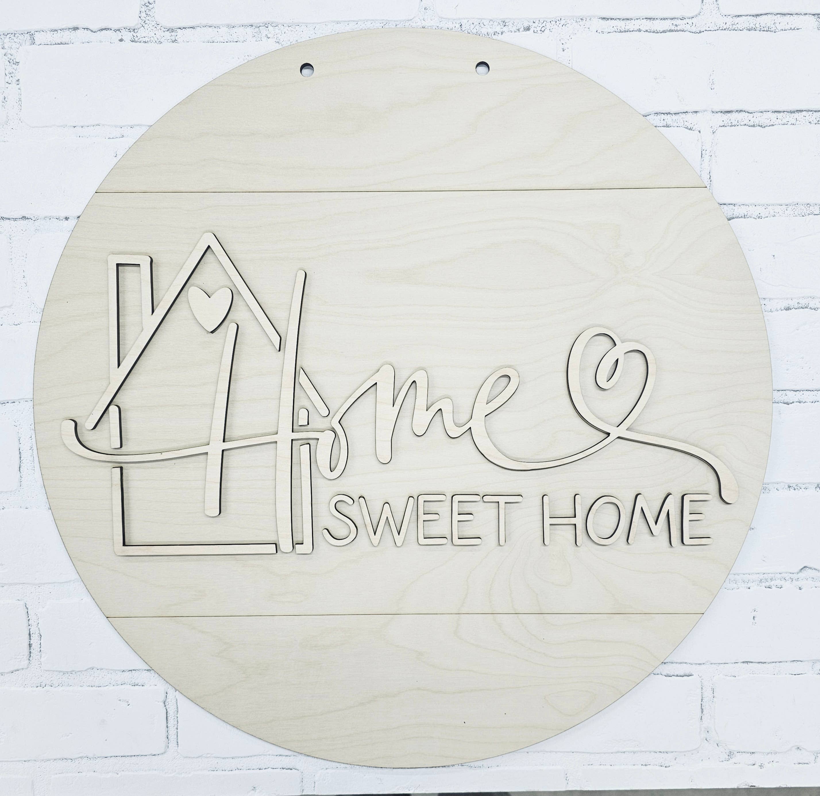 DIY Home Sweet Home House Door Hanger