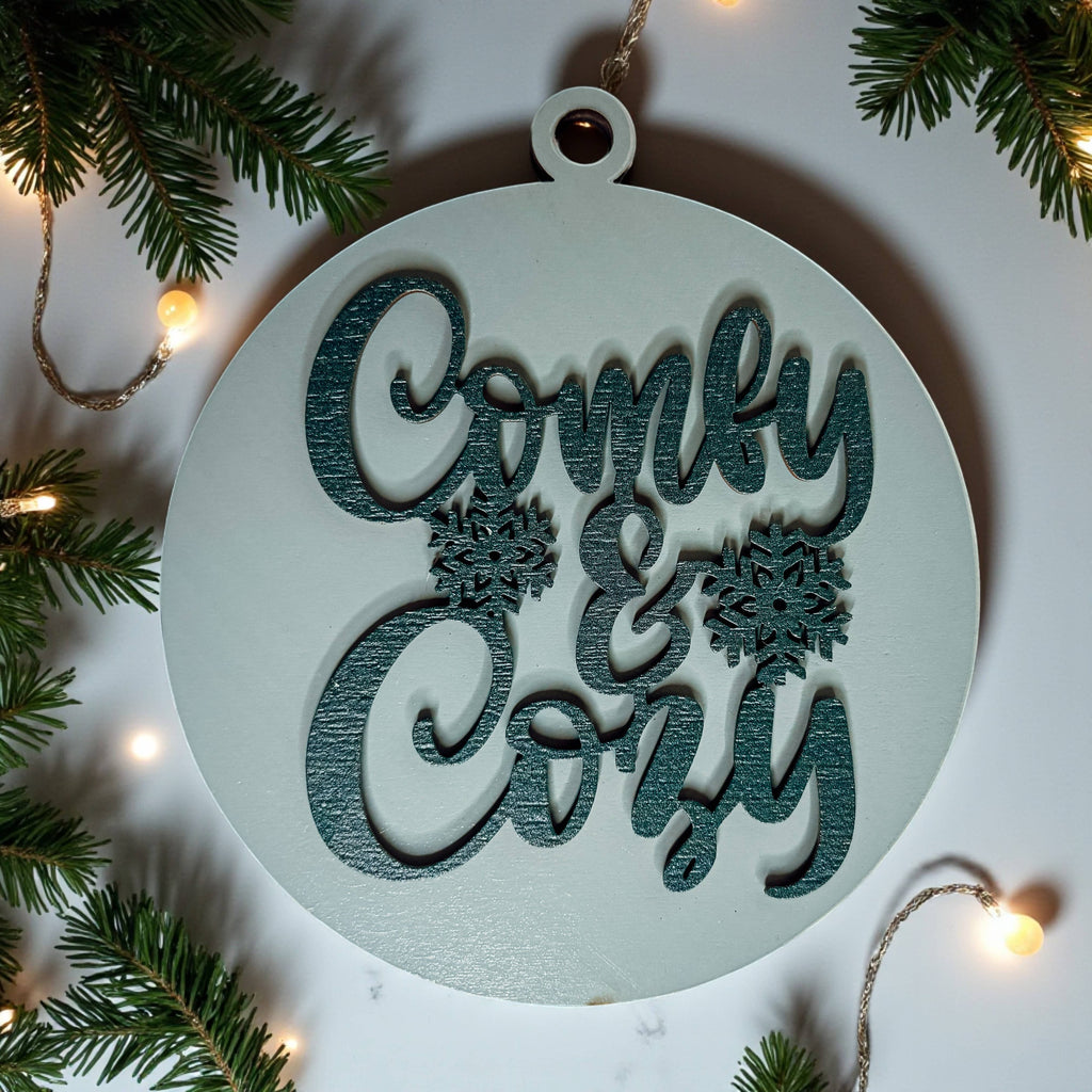 Hanging Christmas Decor + Handmade Wooden Ornament Funny