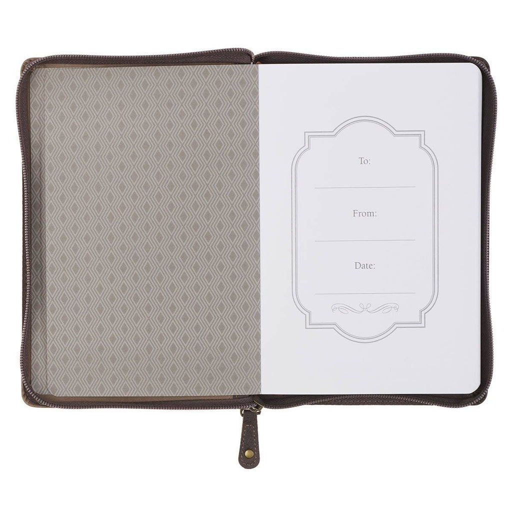 Journal Classic Zip Brown I Know the Plans 29:11