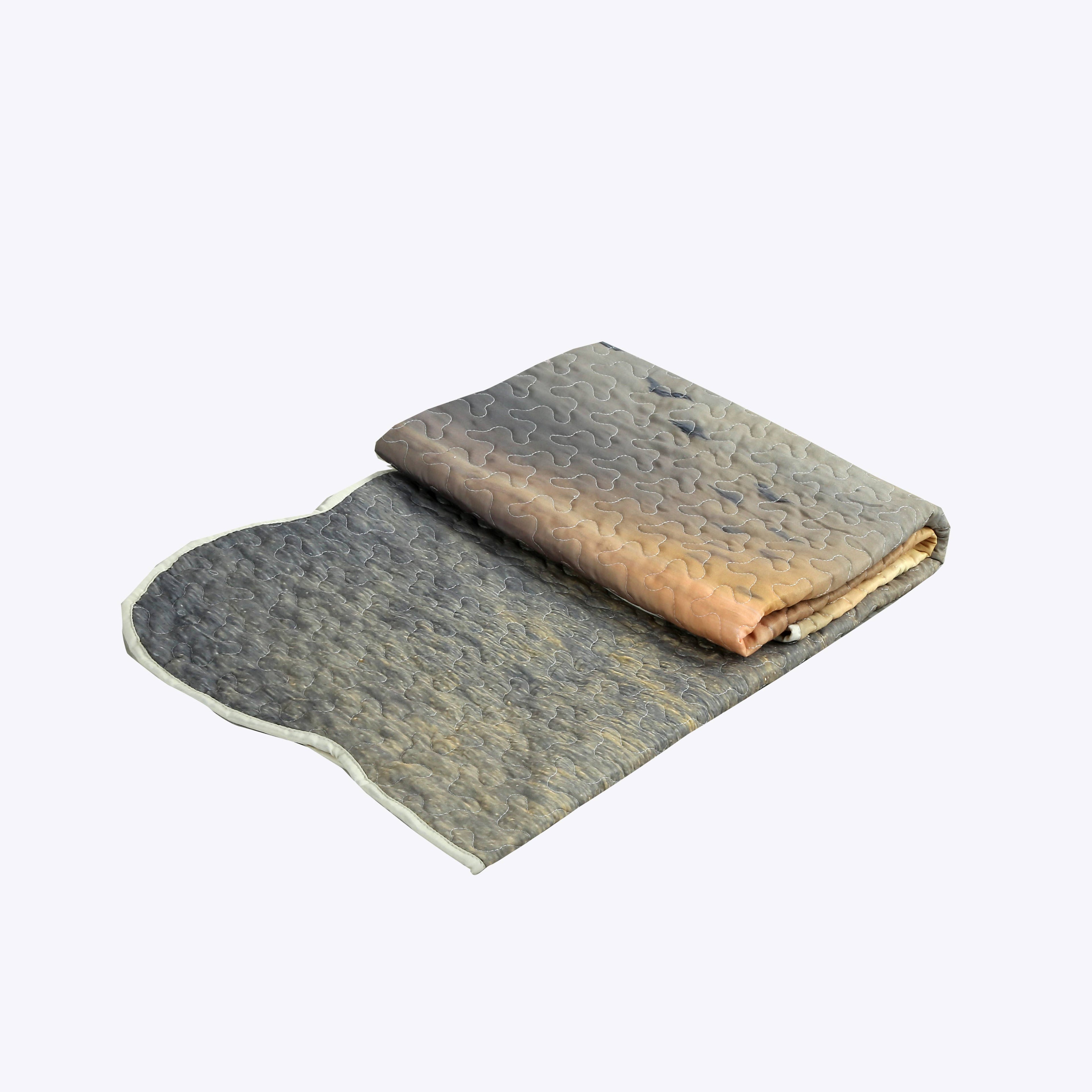 Footprints Psalm 77:19 Scripture Inspirational Quilted Throw