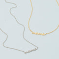 Secret Box Gold Dipped Dainty Mama Pendant Necklace