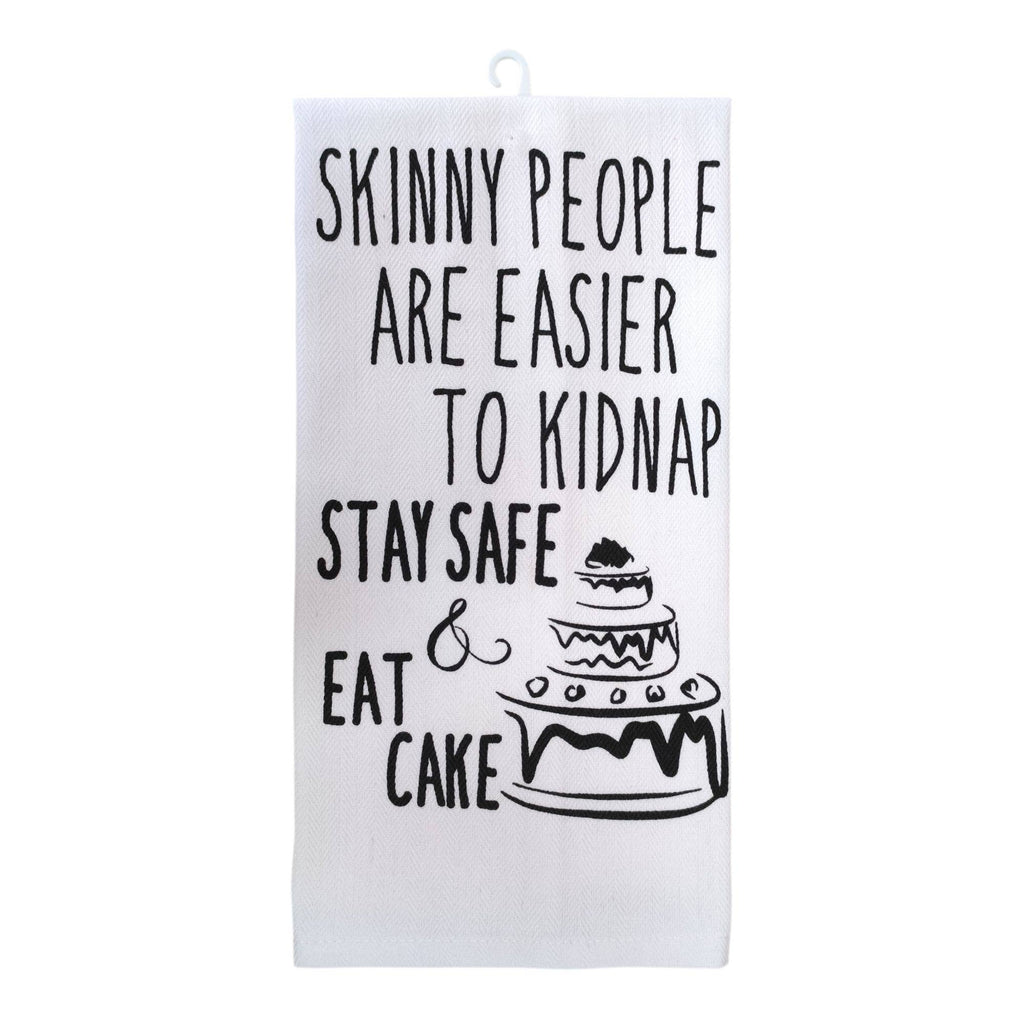 "Stay Safe and Eat Cake" Decorative Kitchen Towel